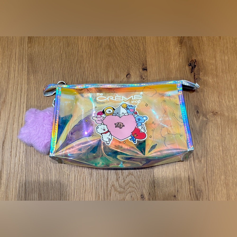 Line Friends BT21 Vinyl Iridescent Makeup Bag